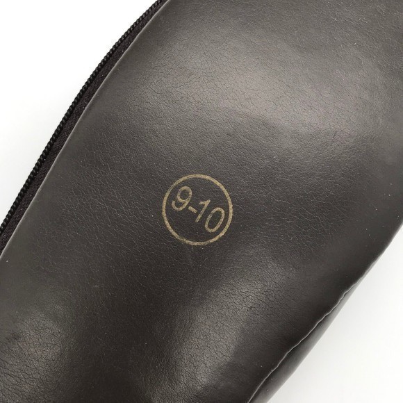 Vintage Samsonite Men's size 9- 10 Travel Slippers  in Brown Zippered Case - Picture 6 of 11